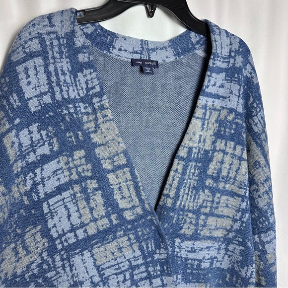 J. Jill Pure Jill Indigo Artisanal Open Cardigan sz 1X - Picture 12 of 12
